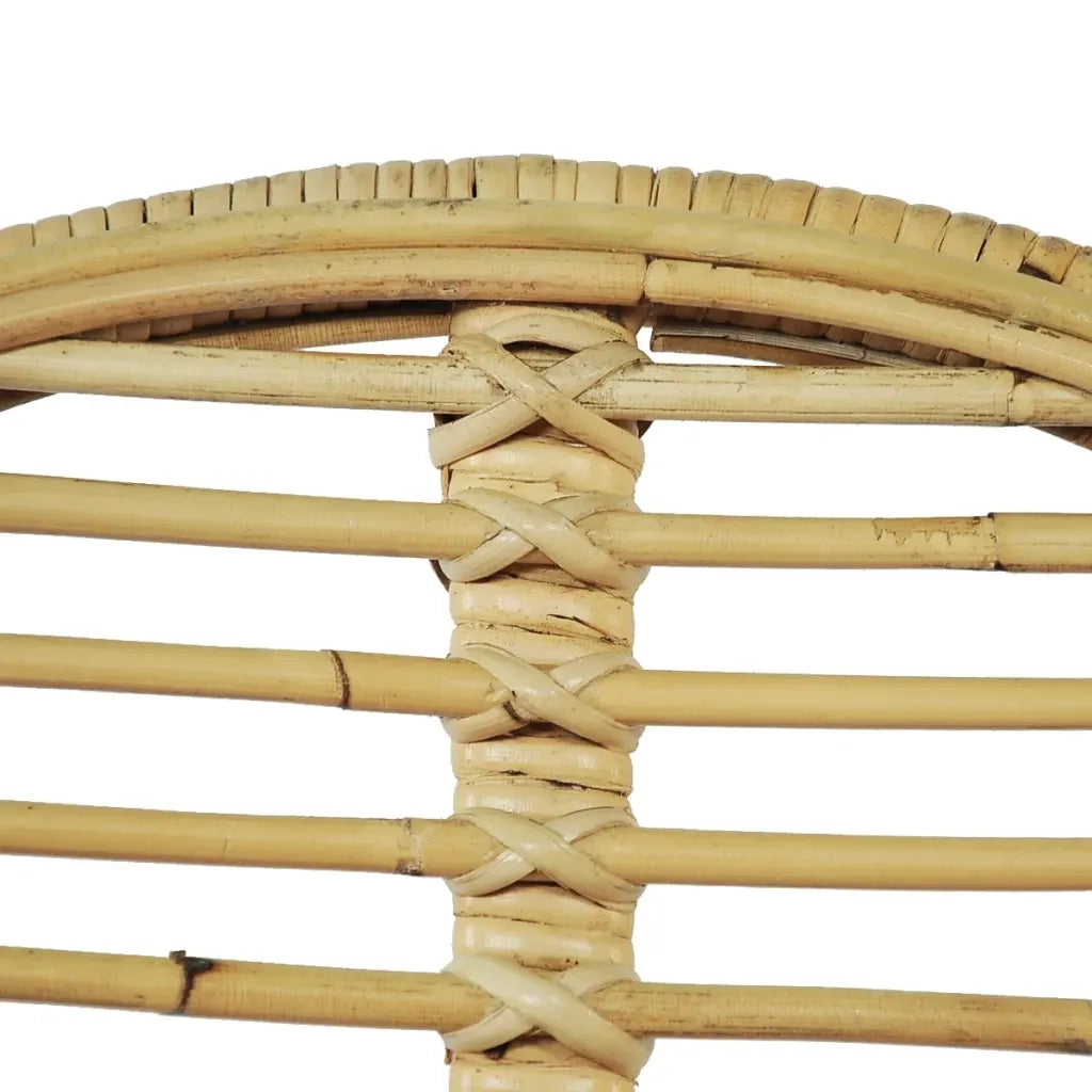 Sedie da Pranzo Set 6 pz in Rattan Naturale