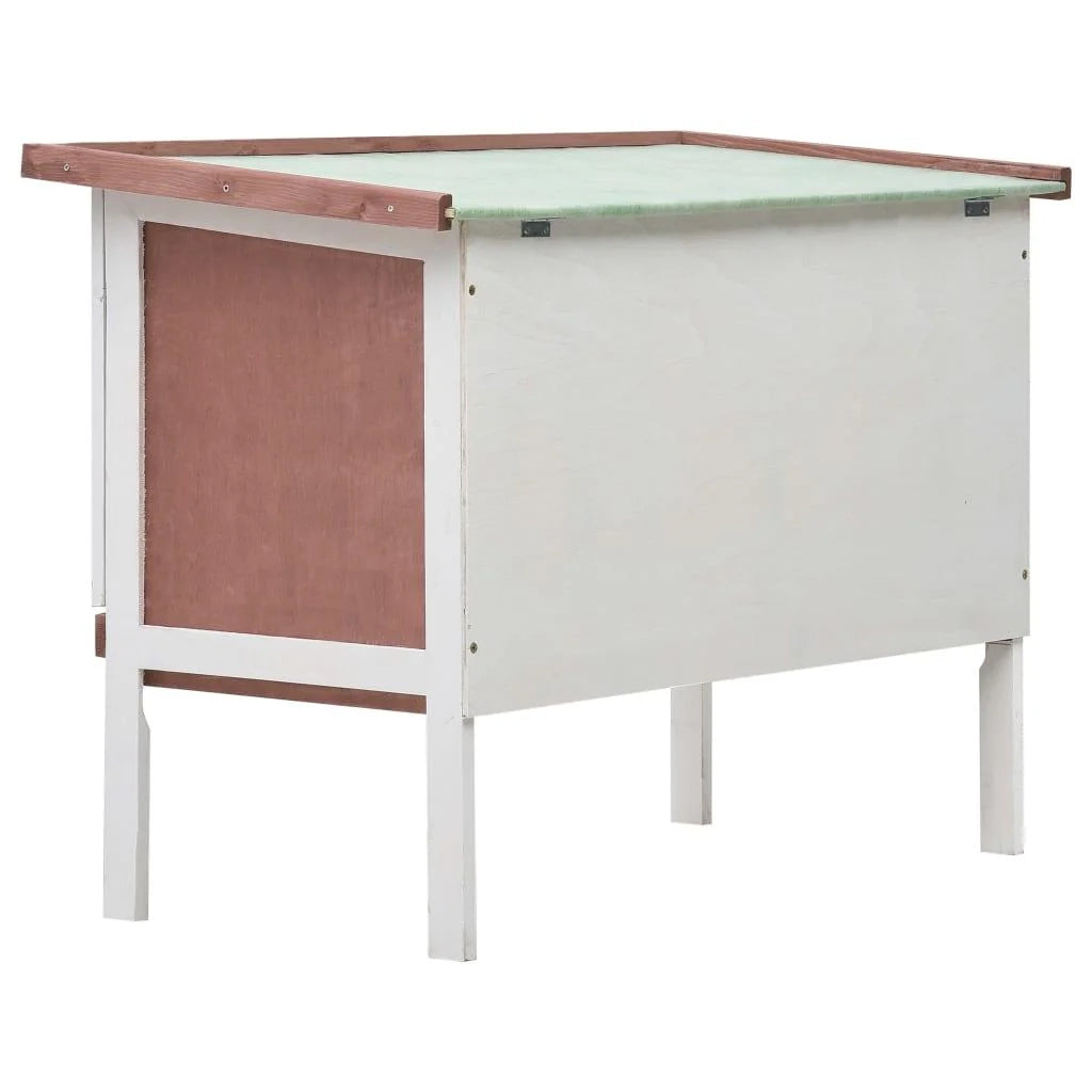 Conigliera da esterno 1 piano 90 x 45 x 65 cm legno marrone 02_0000584