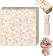 Papel di imballo a rotoli - Disegno fiorale - 50 x 70 cm - Sostenibile e resistente alle scalfitture - Ideale per compleanni, matrimoni e Natale - Carta per confezionamento