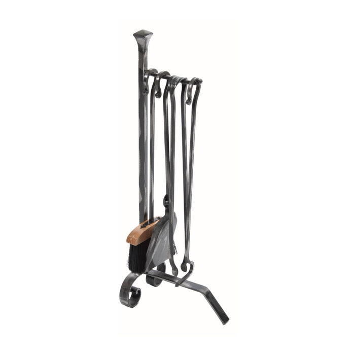 Set Camino 4 Pezzi con Chiodo decorativo Forgiato a mano in Ferro Molato