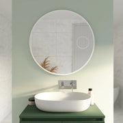 Specchio led tondo 65cm luce calda, neutra, fredda antiappannamento e ingranditore | Matar