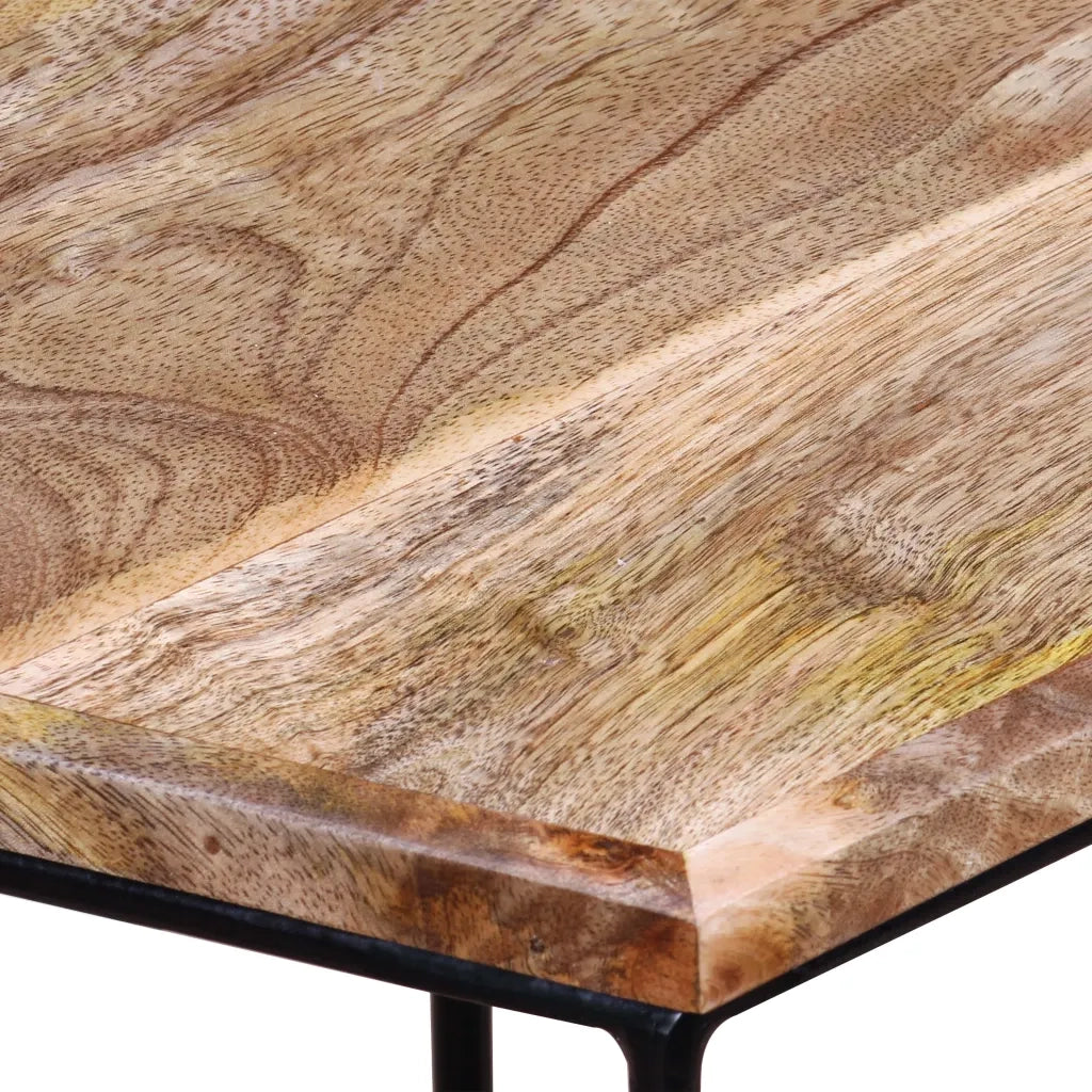Tavolino da salotto | Tavolino da caff¨¨ | Tavolino da Soggiorno in Legno Massello di Mango 56x48x40 cm