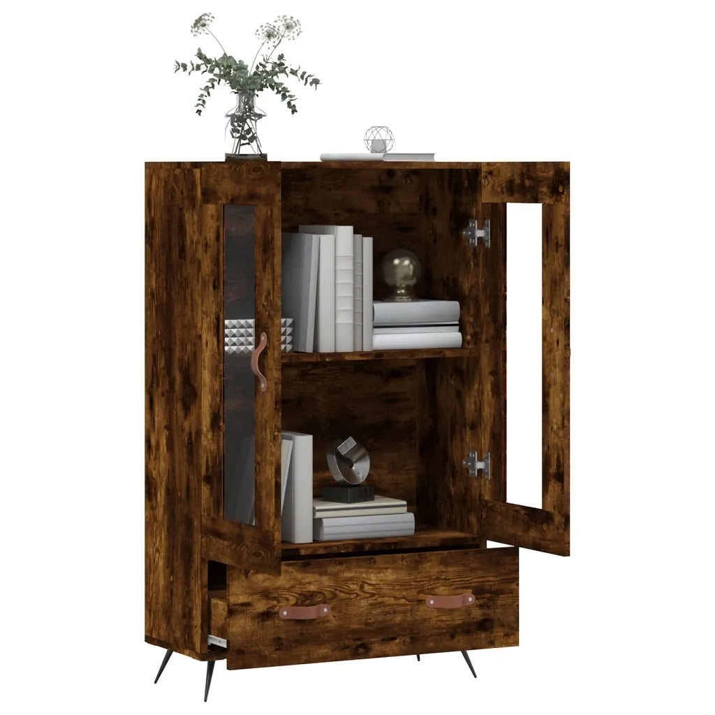 Credenza Rovere Fumo 69,5x31x115 cm in Legno Multistrato 828273
