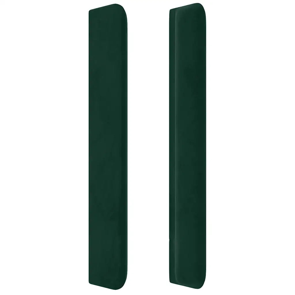 Testiera ad Orecchio Verde Scuro 83x16x118/128 cm in Velluto 3119949