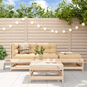 Set Divani da Giardino 4 pz con Cuscini in Legno Massello 3186025