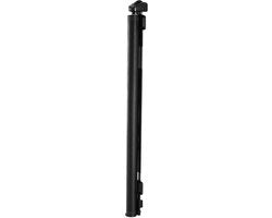 Porta di Sicurezza per Scale, Espandibile fino a 185 cm di Larghezza e 98 cm di Altezza, Dotato di Chiusura a Sicurezza, Progetto a Passo Largo, Barriera a Maglia per Animali e Bambini, Adatto per Scale, Nero