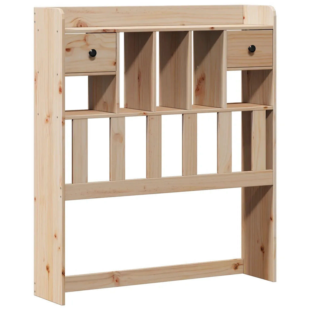 Letto Libreria senza Materasso 90x190 cm Legno Massello Pino 3322678