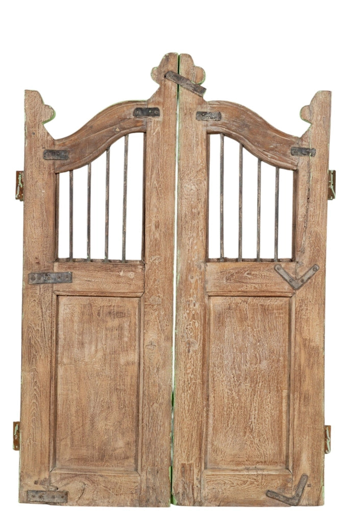 Biscottini Cancello in legno massello e ferro, da interno e da esterno Molto solido robusto
