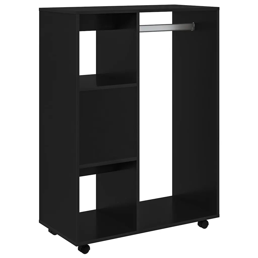 Armadio Nero 80x40x110 cm in Legno Multistrato 808514