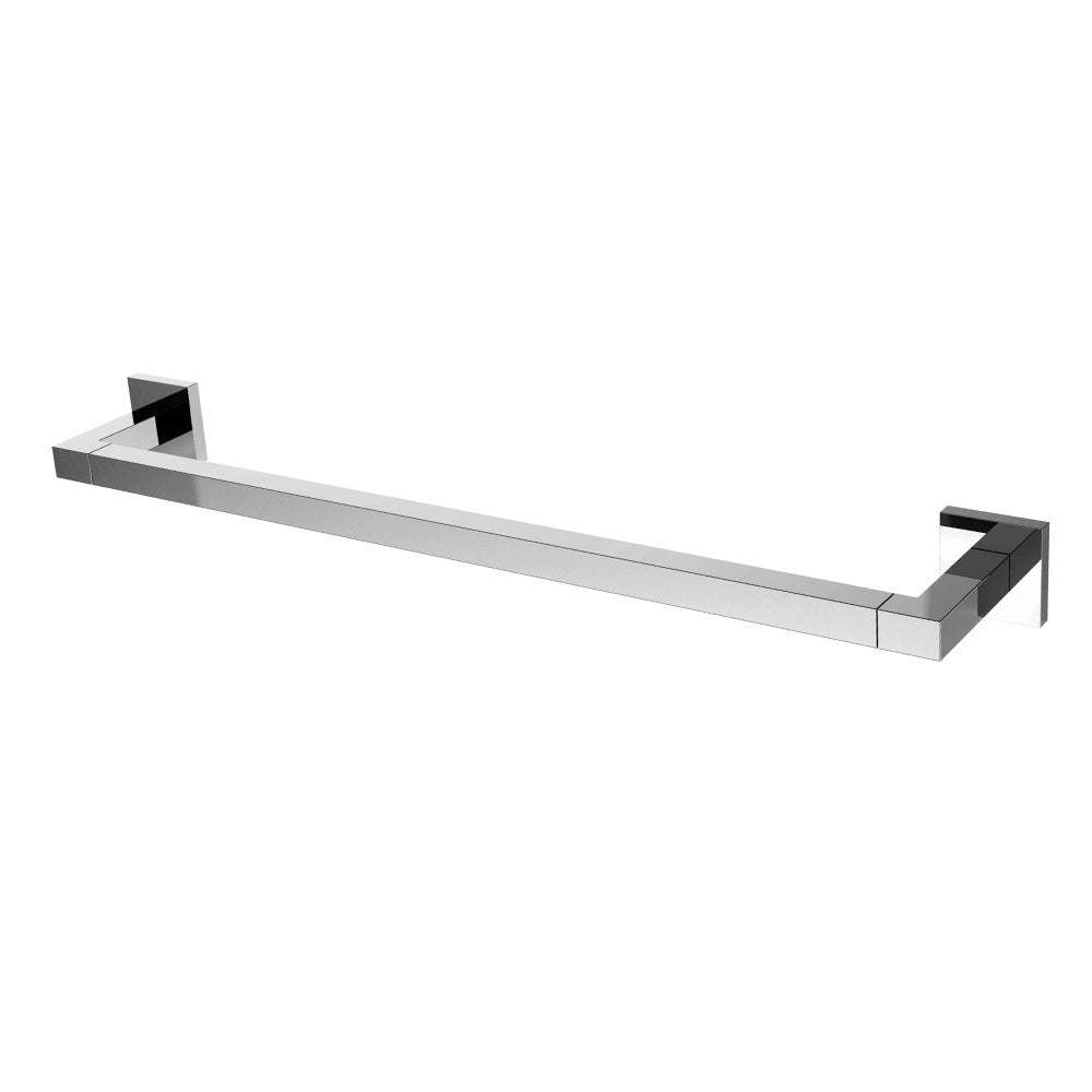 Porta salviette da 30 cm cromato serie Frame - fissaggio incollo o viti