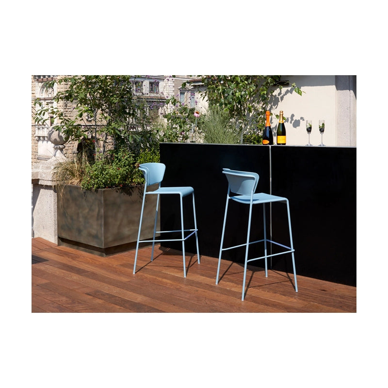 SET DUE SGABELLO LISA TECNOPOLIMERO HT 75CM SCAB DESIGN MADE IN ITALY - Tortora 15
