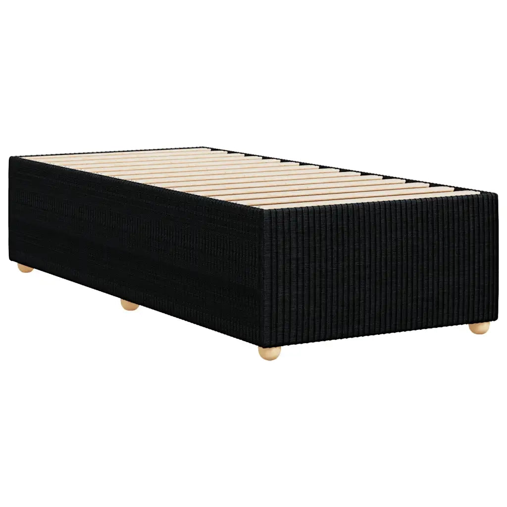 Giroletto senza Materasso Nero 80x200 cm Tessuto