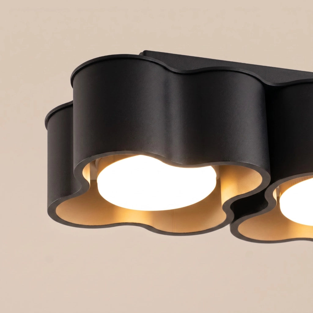 Plafoniera OVIO 2 nera Gx53