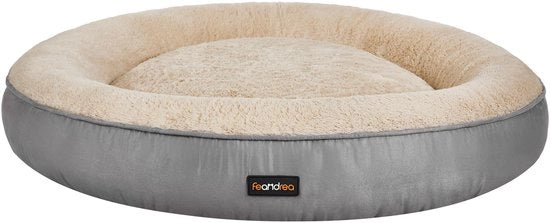 Letto per cani, letto per gatti, donut, 80 cm d, grigio chiaro PGW080G01