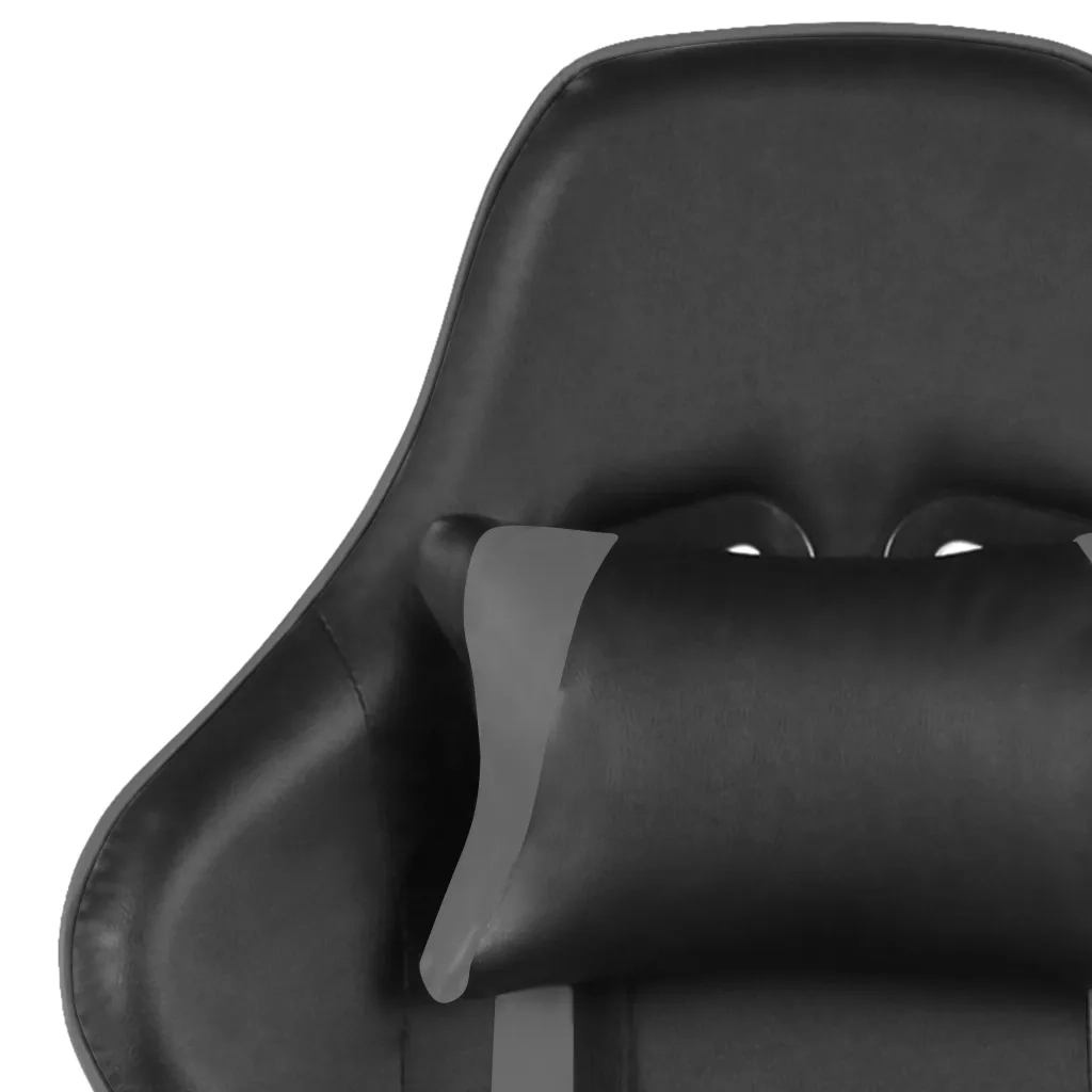 Sedia da Gaming Girevole Grigia in PVC 20483