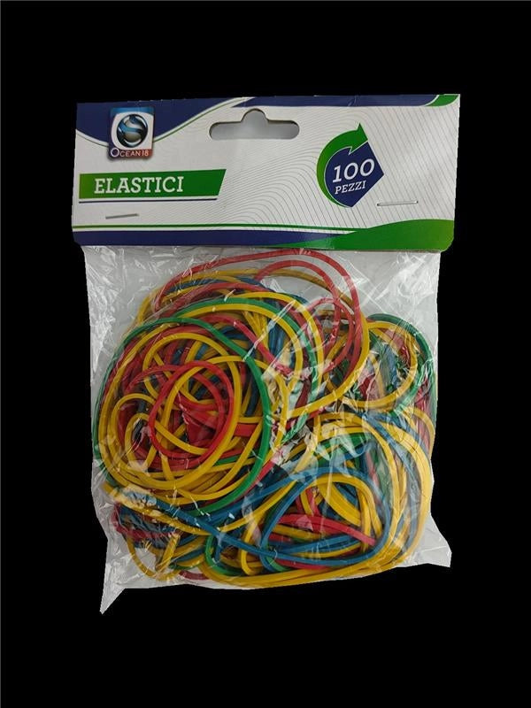 ELASTICI IN CONFEZIONE DA 100 PEZZI DI MISURA ASSORTITA