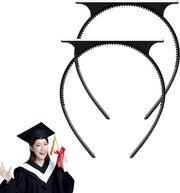 2 Cinturoni universali per pettofino - Cinturoni neri per cappelli e capelli (pettofino non incluso)