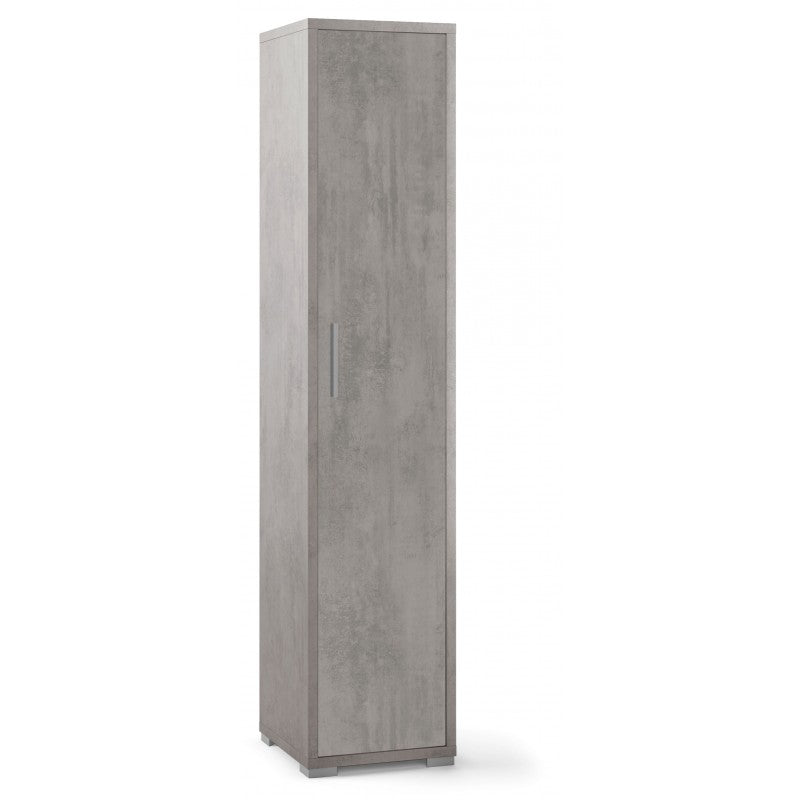 COLONNA 1 ANTA H182 L38 Bianco ossido/rovere rustico