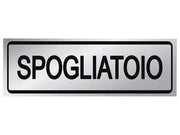 TARGHETTA ADESIVA SPOGLIATOIO- - cm.15X5h. - 10 pezzi