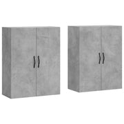Armadietti a Parete 2 pz Grigio Cemento in Legno Multistrato CFW7257243