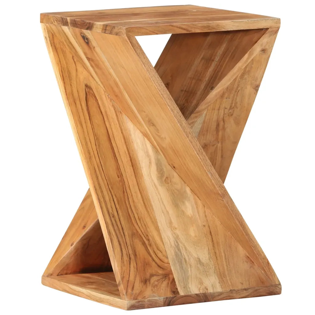 Tavolino 35x35x55 cm in Legno Massello di Acacia 337996