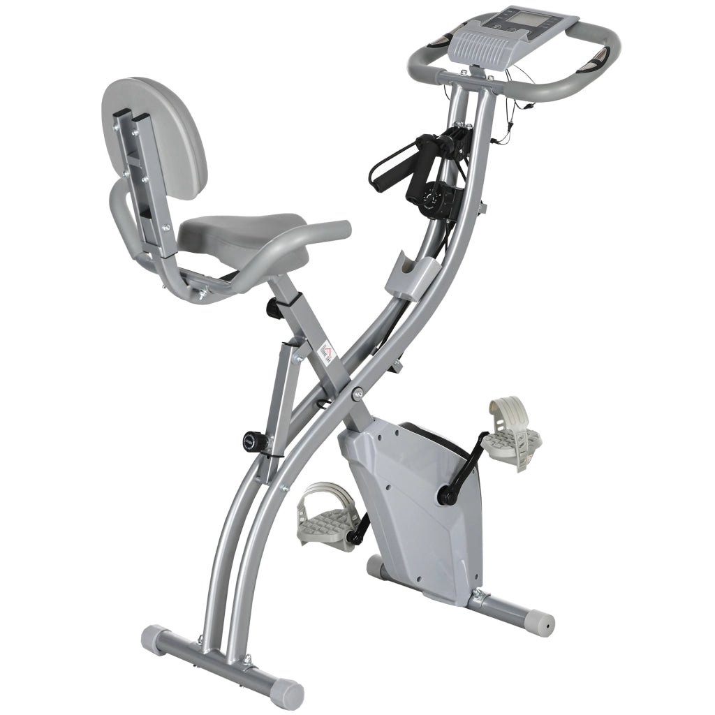 Bicicletta ellittica pieghevole ¨C Minimal ¨C 8 livelli resistenza magnetica, sella regolabile, nero grigio