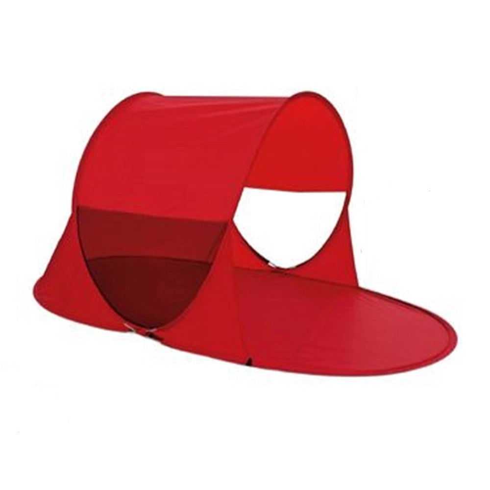 Trade Shop - Tenda Da Campeggio Con Parasole Stuoia Spiaggia Portatile 220 X 120 X 110 Cm 016570 -