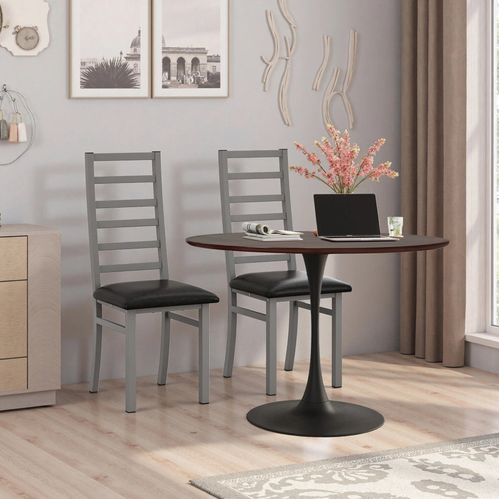 Tavolo da Pranzo Rotondo ¨C MINIMAL ¨C Piano in Legno Rovere, Base in Metallo, ?120 cm