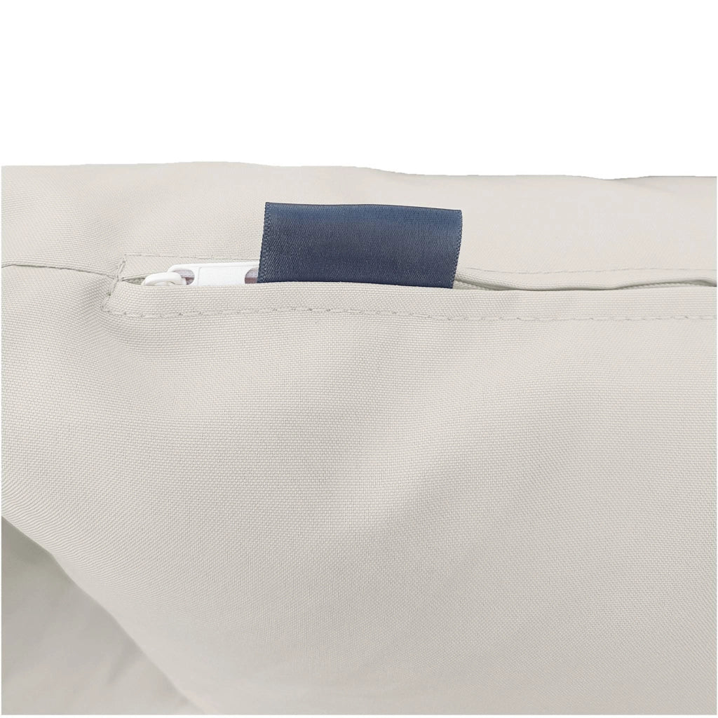 Set di copricuscini per salotto da giardino, ecrù