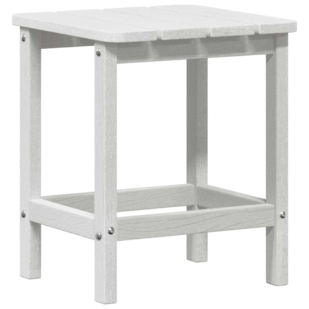 Tavolino da Giardino | Tavolo laterale Bianco 38 x 38 x 46 cm Polietilene