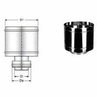 Inox doppia parete aisi 316 capp ello antivento d.180 230 b08x9yn