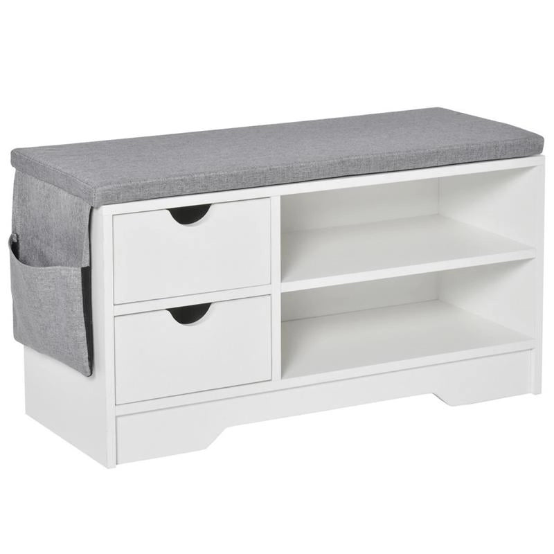 SCARPIERA SALVASPAZIO, IN LEGNO, BIANCA, 80,5X30,5X43,5CM