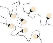 Luci Di Natale 20 Led Bianco Caldo 950Cm Filo Nero