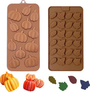 Mallen per Halloween - 2 Forme di Zucca e Foglia di Quercia