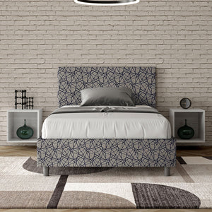 Letto 1 Piazza e Mezzo 120x210 cm con Rete Adele Era 09 Blu