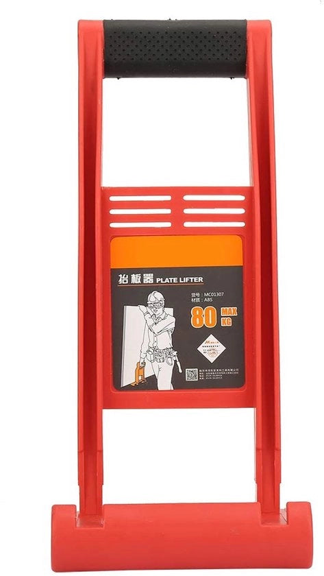 Sostegno per lastre 80 kg di carico - Attrezzo per lastre di gesso - Manico antiscivolo TRP - Materiale ABS - Attrezzo di sollevamento per lastre di gesso - Sicuro da utilizzare - Sollevatore per lastre di gesso