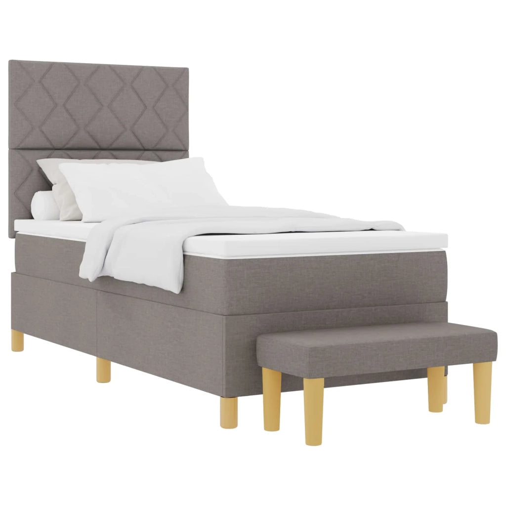 Letto a molle con materasso Talpa 90 x 200 cm Tessuto 3344349