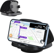 Supporto per Telefono da Console 360° Girevole - Supporto per Telefono Universale per la Console - Visibilità Orizzontale e Verticale - Panno per la Console - Auto.