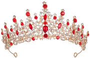 Corona per Capelli Tiara - Cristallo/Strass - Fascia per Capelli - Corona - Accessorio per Capelli - Adatto per Matrimonio/Festa di Compleanno