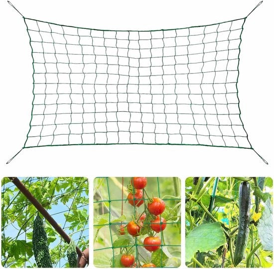 Rete per piante 2 x 5 m, rete per zucchine, rete per piante rampicanti, rete per zucchine per serra, rete per pomodoro, rete per giardino, serra