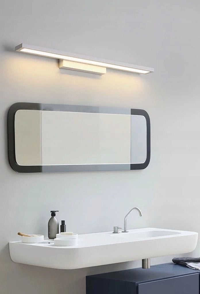 Lampada Da Muro Da Bagno Led Sopra Specchio 80cm APP841-1W Flat Chrome
