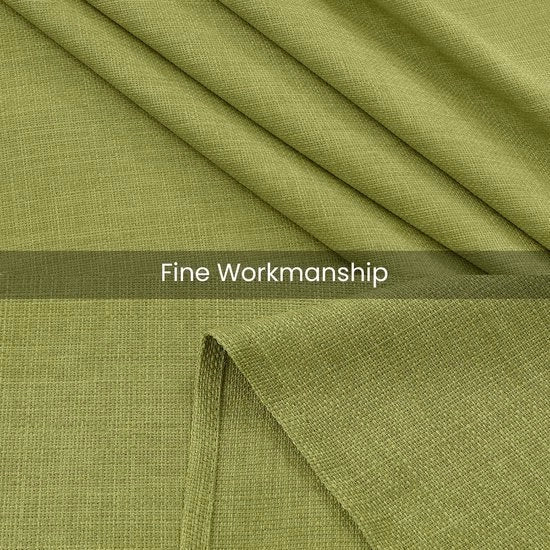 Tappeto per tavolo impermeabile stile lino verde rettangolare 140x240 cm - resistente alle macchie e lavabile