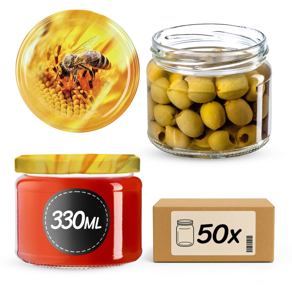 KADAX Sonka vasetti 330ml 50pz 82mm + coperchio "Ape".