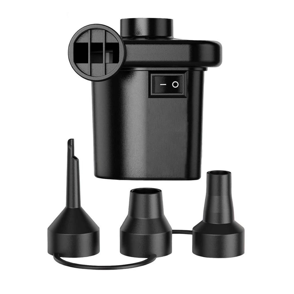 Pompa d'aria elettrica portatile da 50W per gonfiaggio e sgonfiaggio Nero Avizar