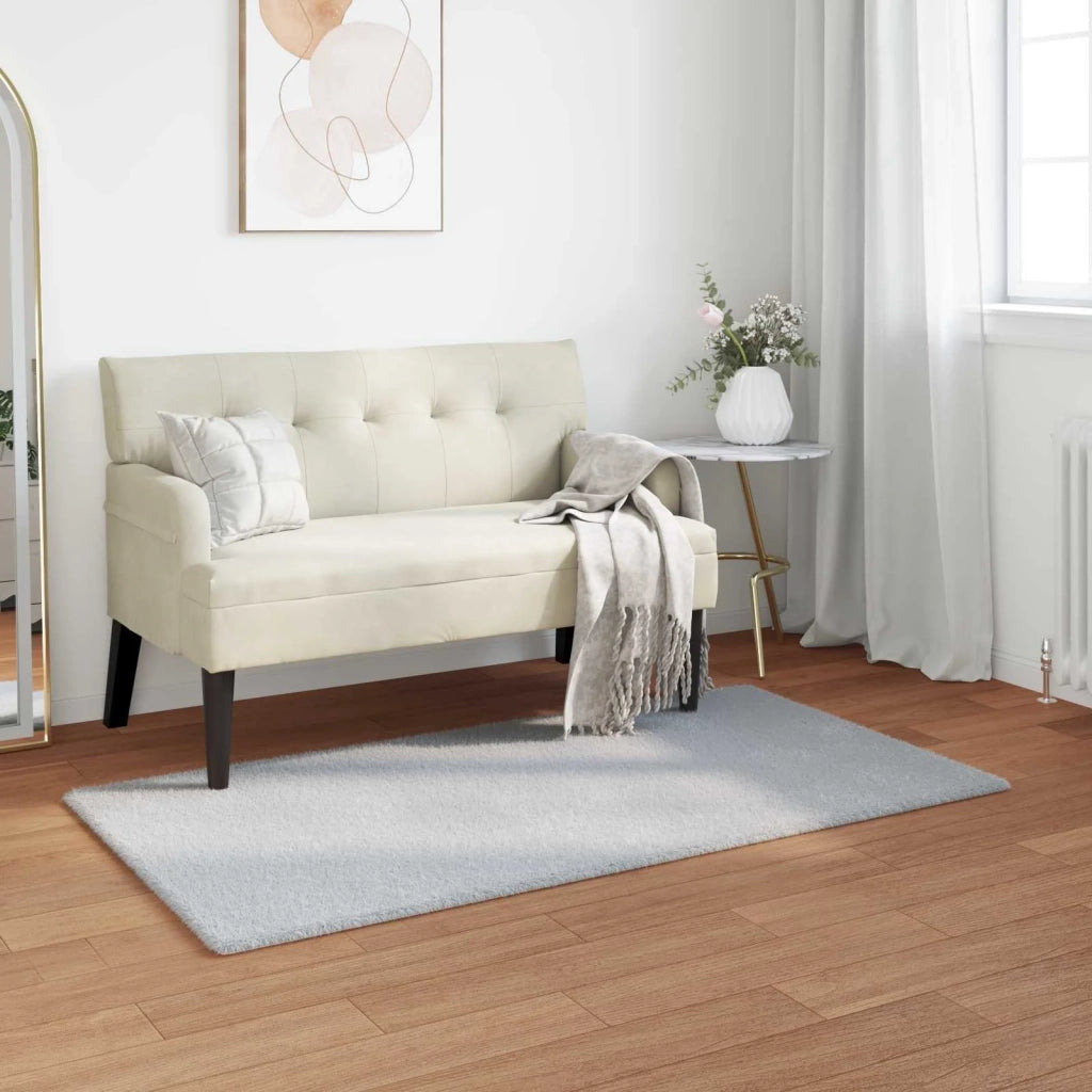 Tappeto antiscivolo in sintetica di coniglio OLITE Grigio 42021675