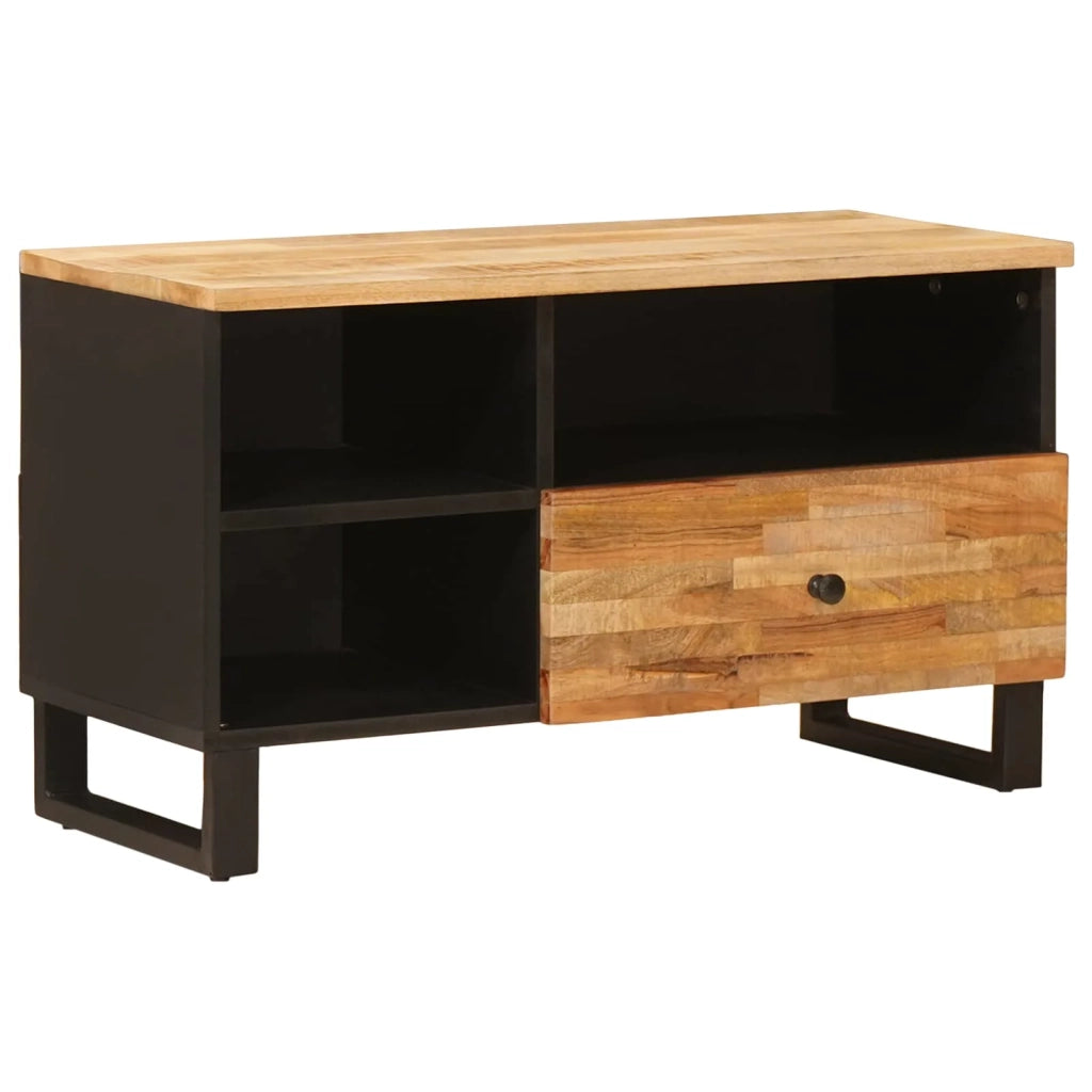Mobile TV Marrone 80 x 33 x 46 cm Legno di mango massello