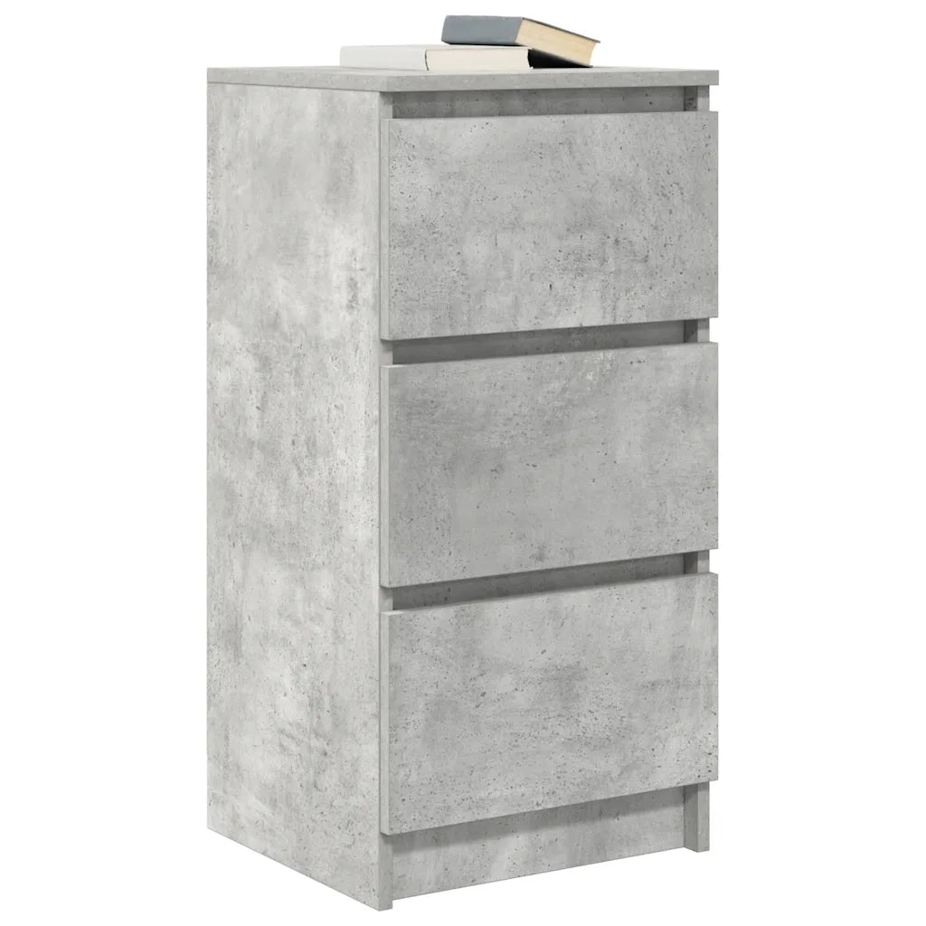 Credenza Grigio Cemento 37,5x35x76 cm in Legno Multistrato 861727