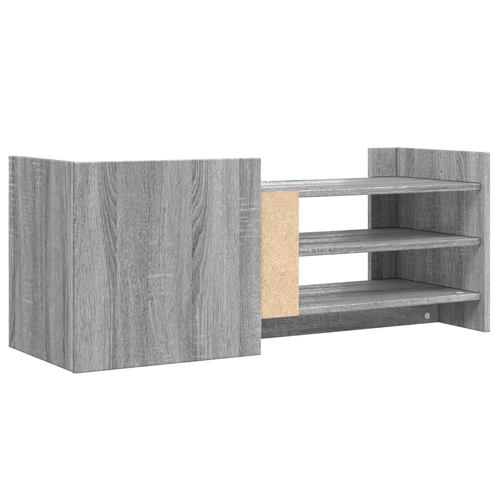 Mobile TV-Credenza TV-Console TV Grigio Sonoma 100x35x40 cm in Legno Multistrato 345779