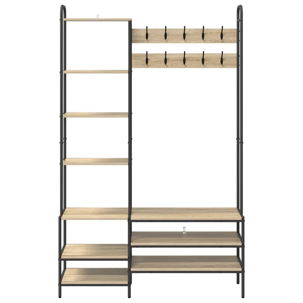 Appendiabiti con panca per scarpe Rovere Sonoma 8012039