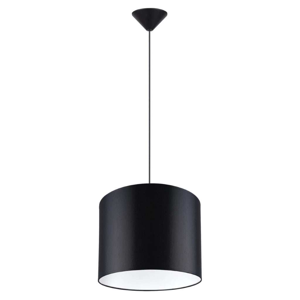 Lampada sospensione tonda nera 30cm ZEPHYR E27 PureLume
